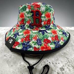 Boston Red Sox Tropic Floral Bucket Hat Adult One Size Fits Most New Era MLB NEW